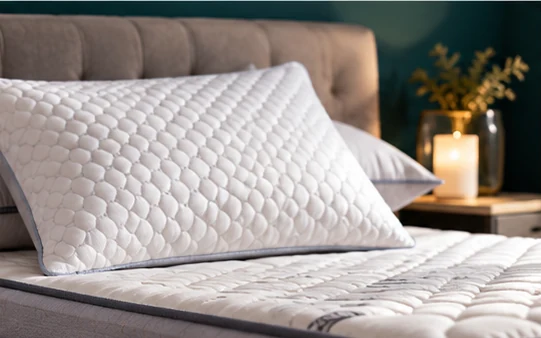 White bedding and pillows