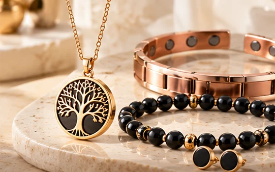 Magnetic-style jewellery and pendant collection